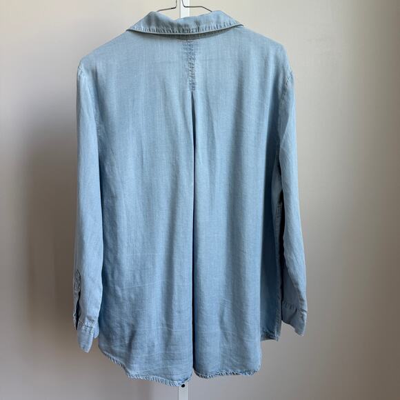 Grand & Greene sz M blue button-down shirt - Picture 7 of 9